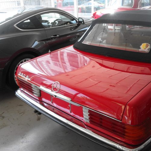 Benz 350 SL rot