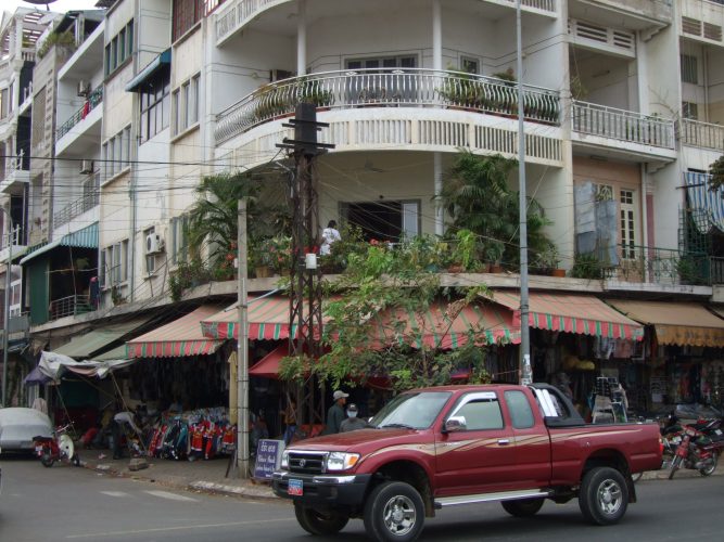 Hausecke in Phnom Penh