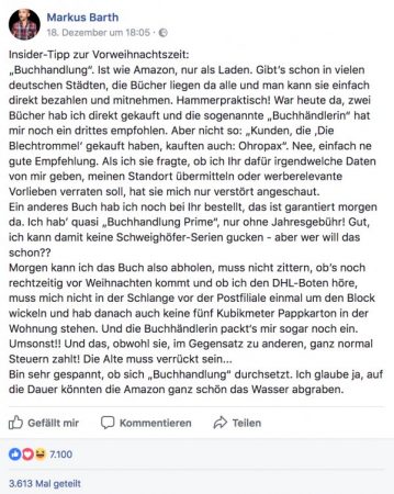 Markus Barth zu Buchläden